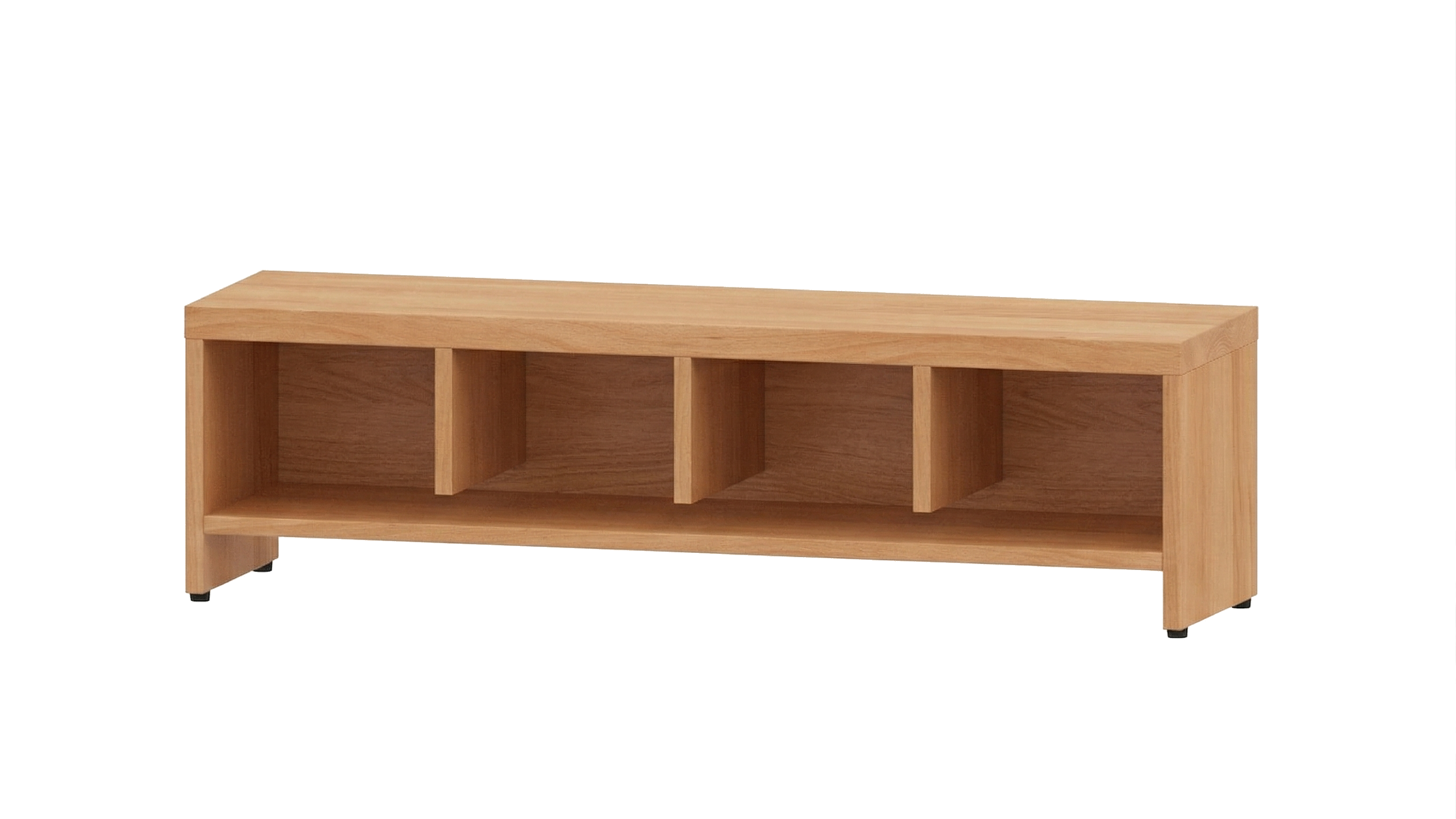 Garderobenbank | 4 Fächer -  Basic | 122 x 35 x 33 cm