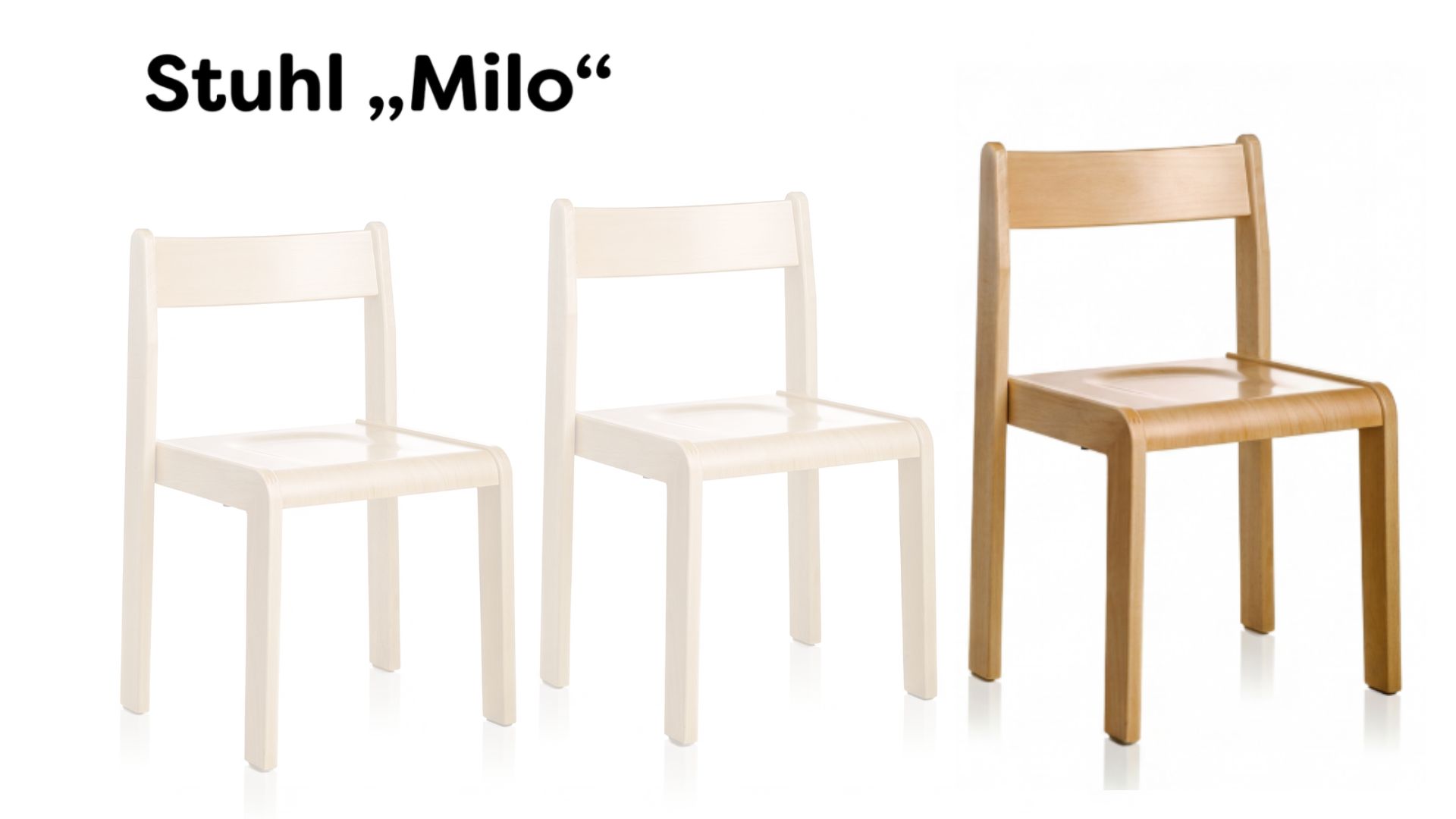 Stuhl | Milo 35 - Vollholz Buche | 36 x 35 x 31 cm