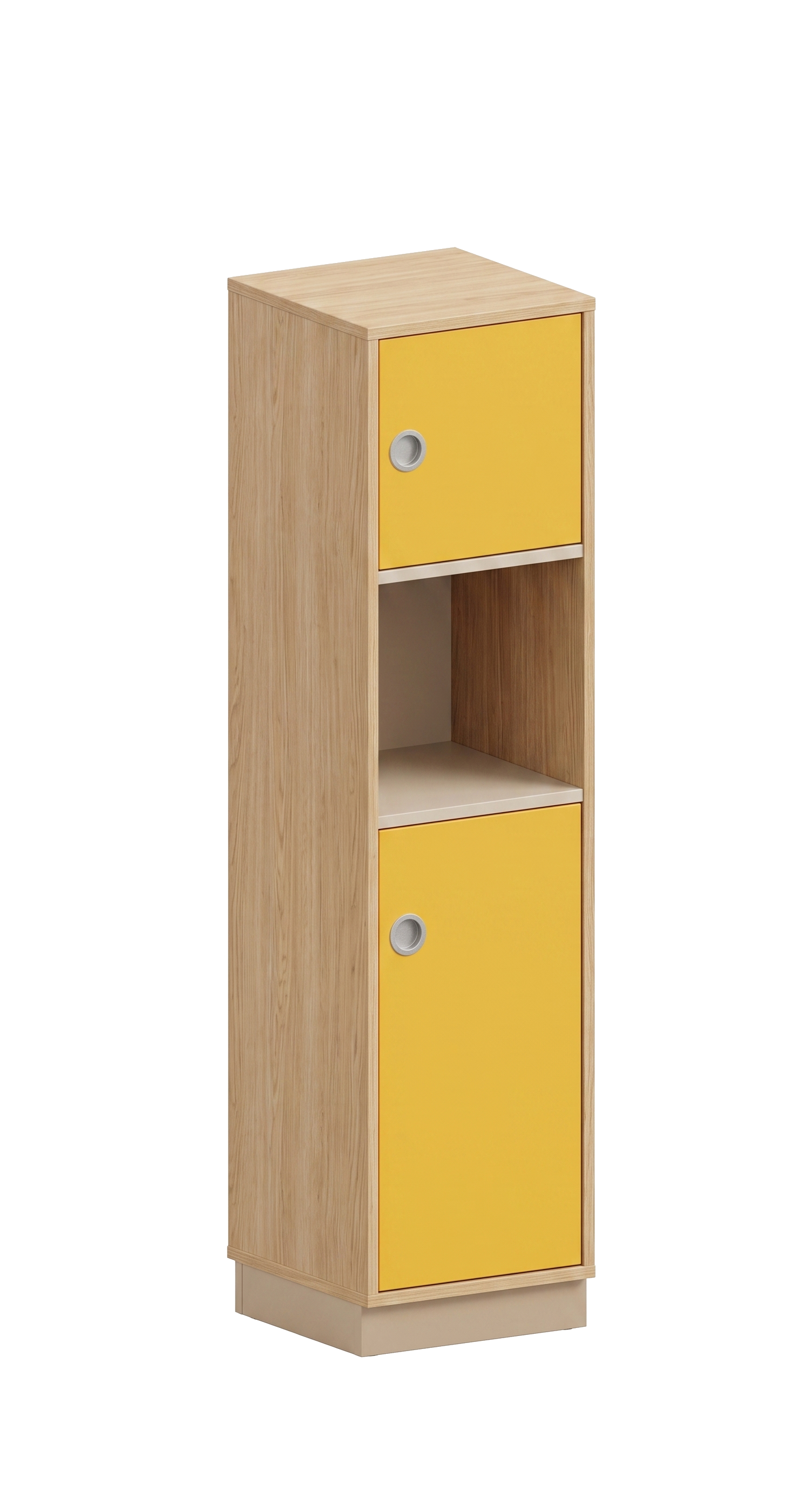 Schrank | mit Türen rechts und offenem Fach, 4 OH - Smart | 40 x 159 x 40 cm
