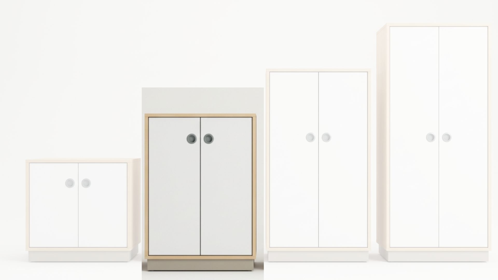 Schrank | 2-türig geschlossen – Basic | 80 × 121 × 40 cm