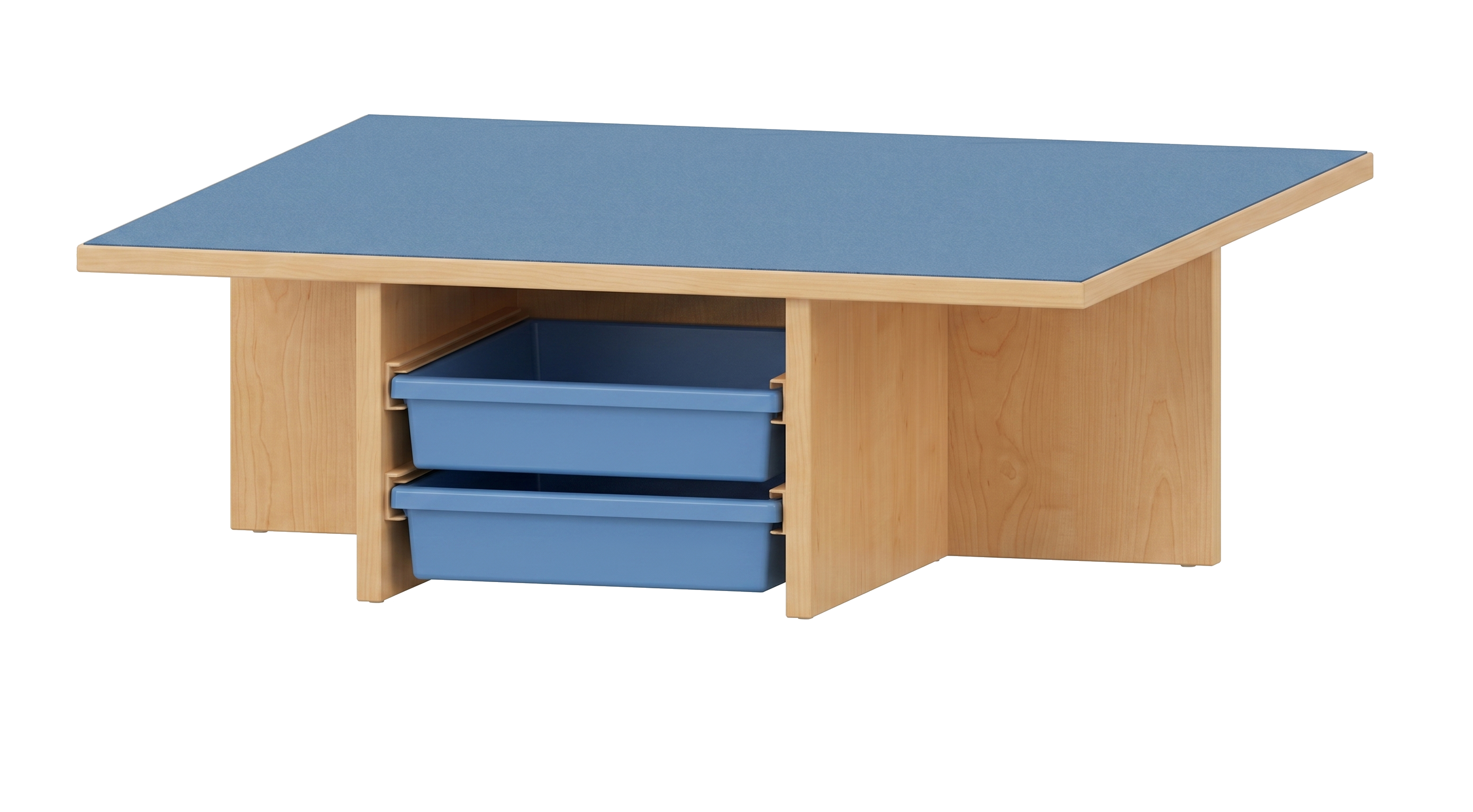 Spieltisch | mit Gratnells zweiseitig| 80 x 27 x 80 cm
