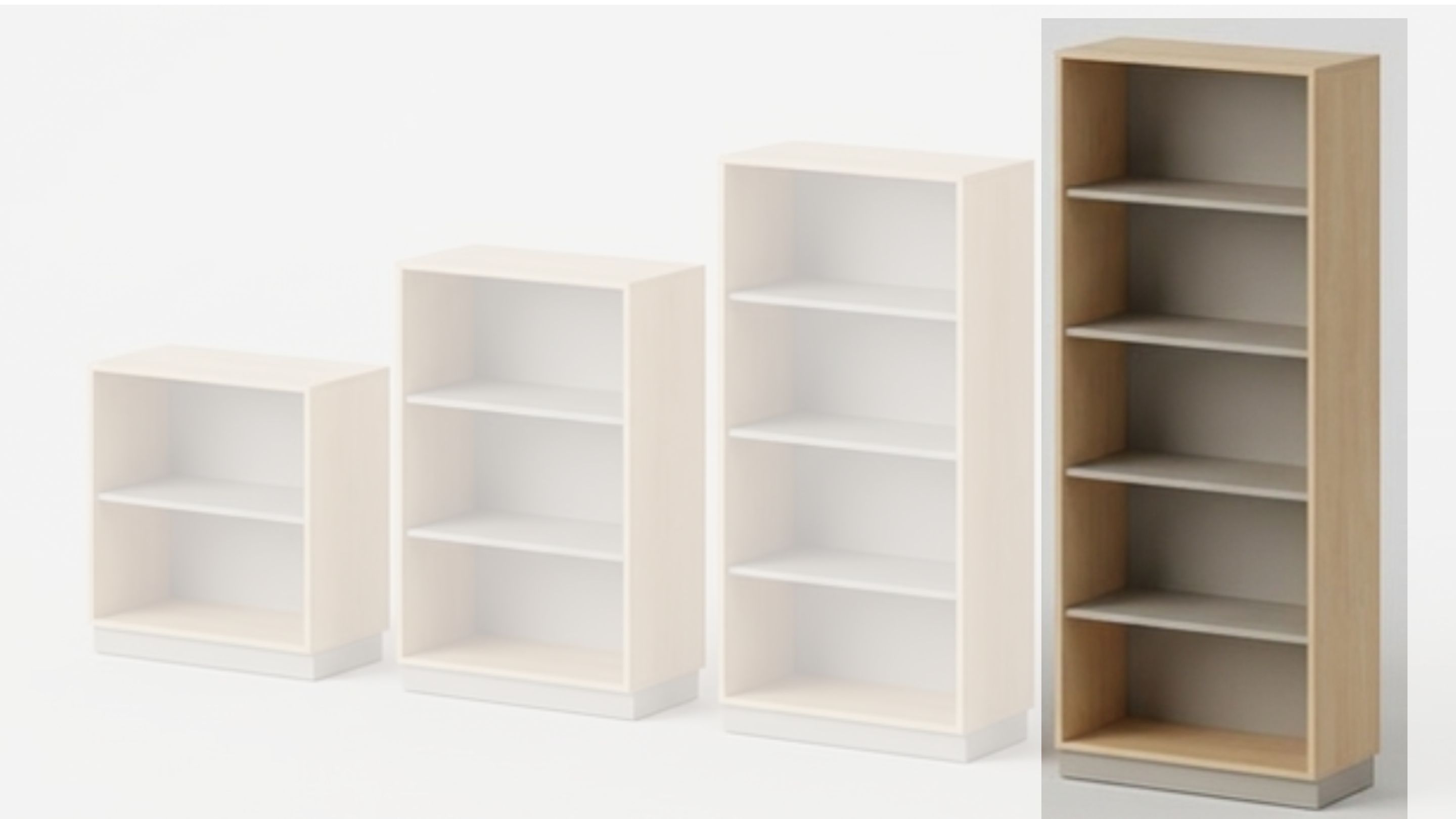 Regal | mit 4 Fachböden | 80 x 197 x 40 cm