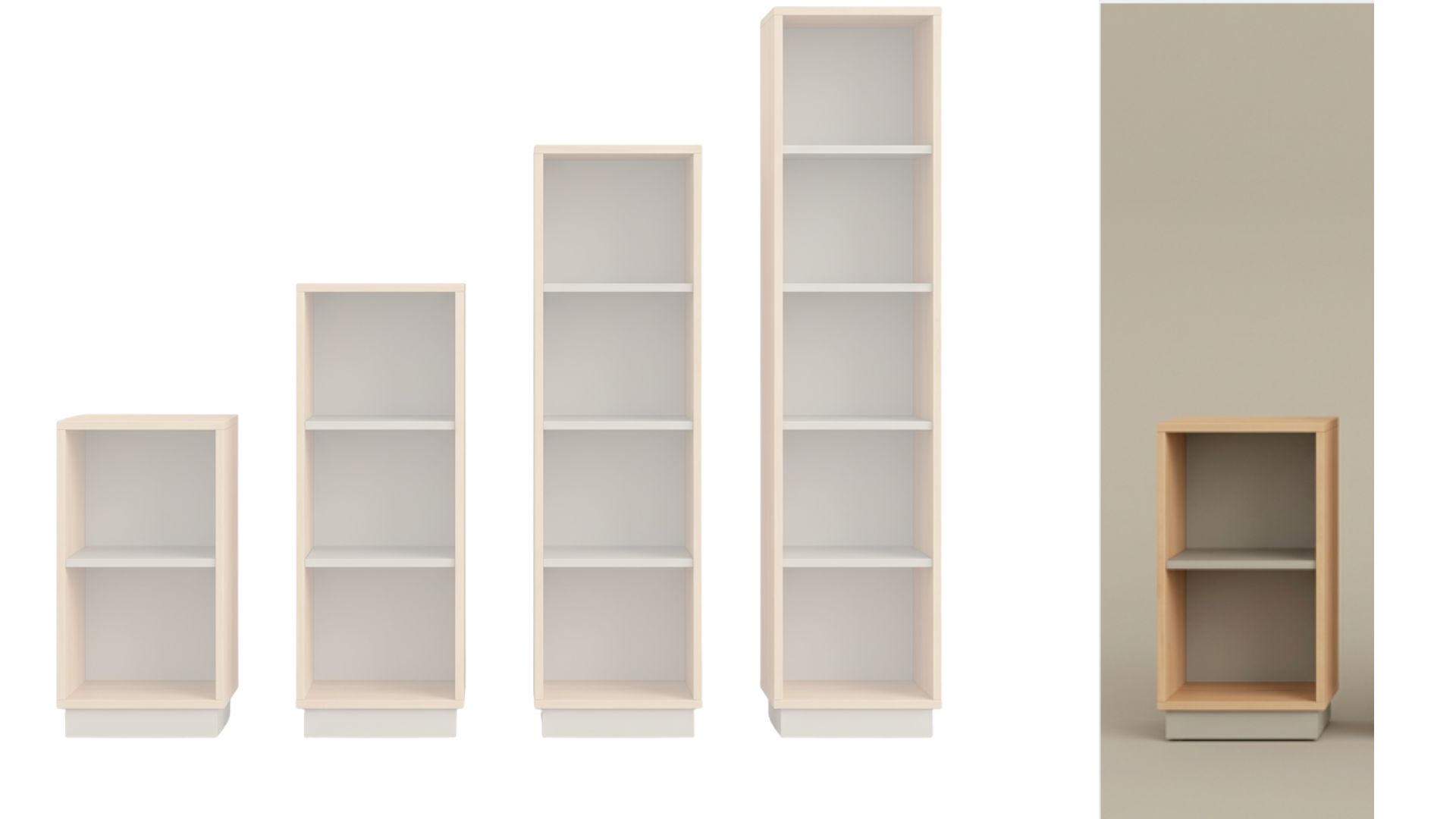 Regal | mit 1 Fachboden | 40 × 84 × 60 cm