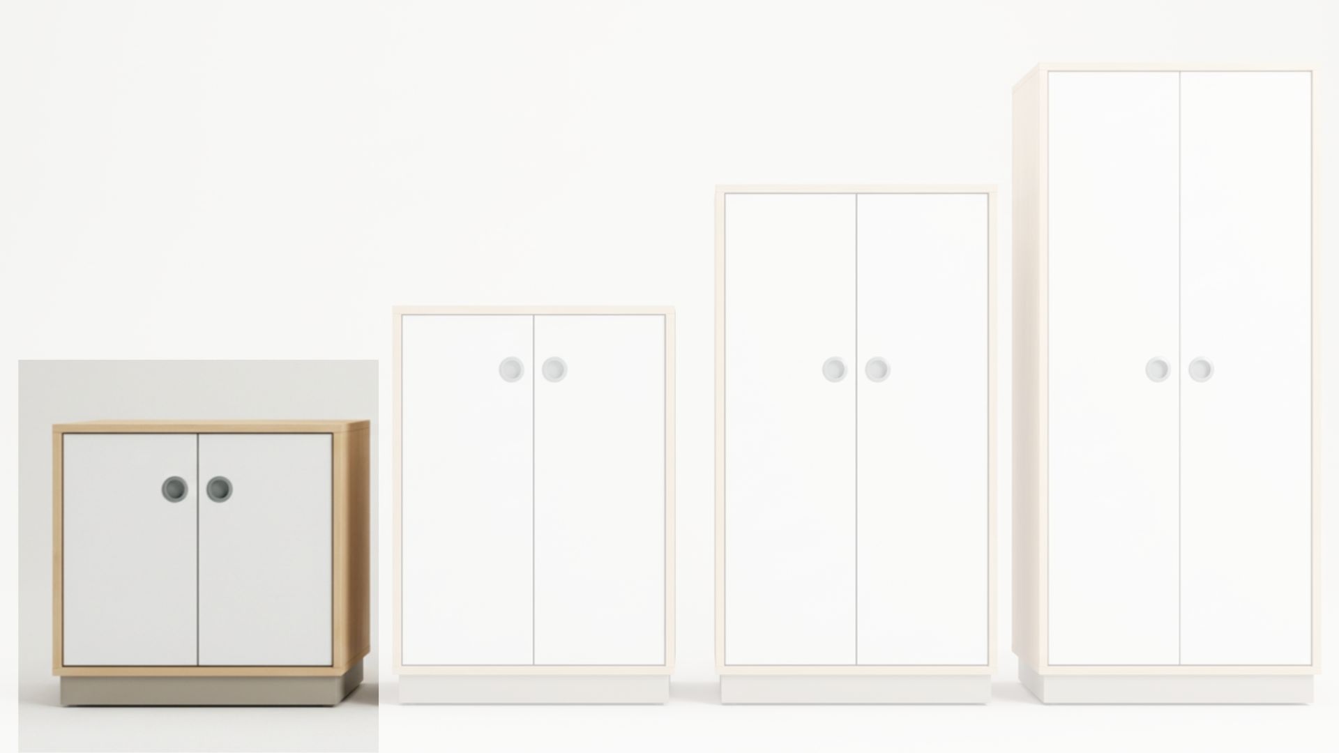 Schrank | 2-türig geschlossen – Smart | 80 × 84 × 60 cm