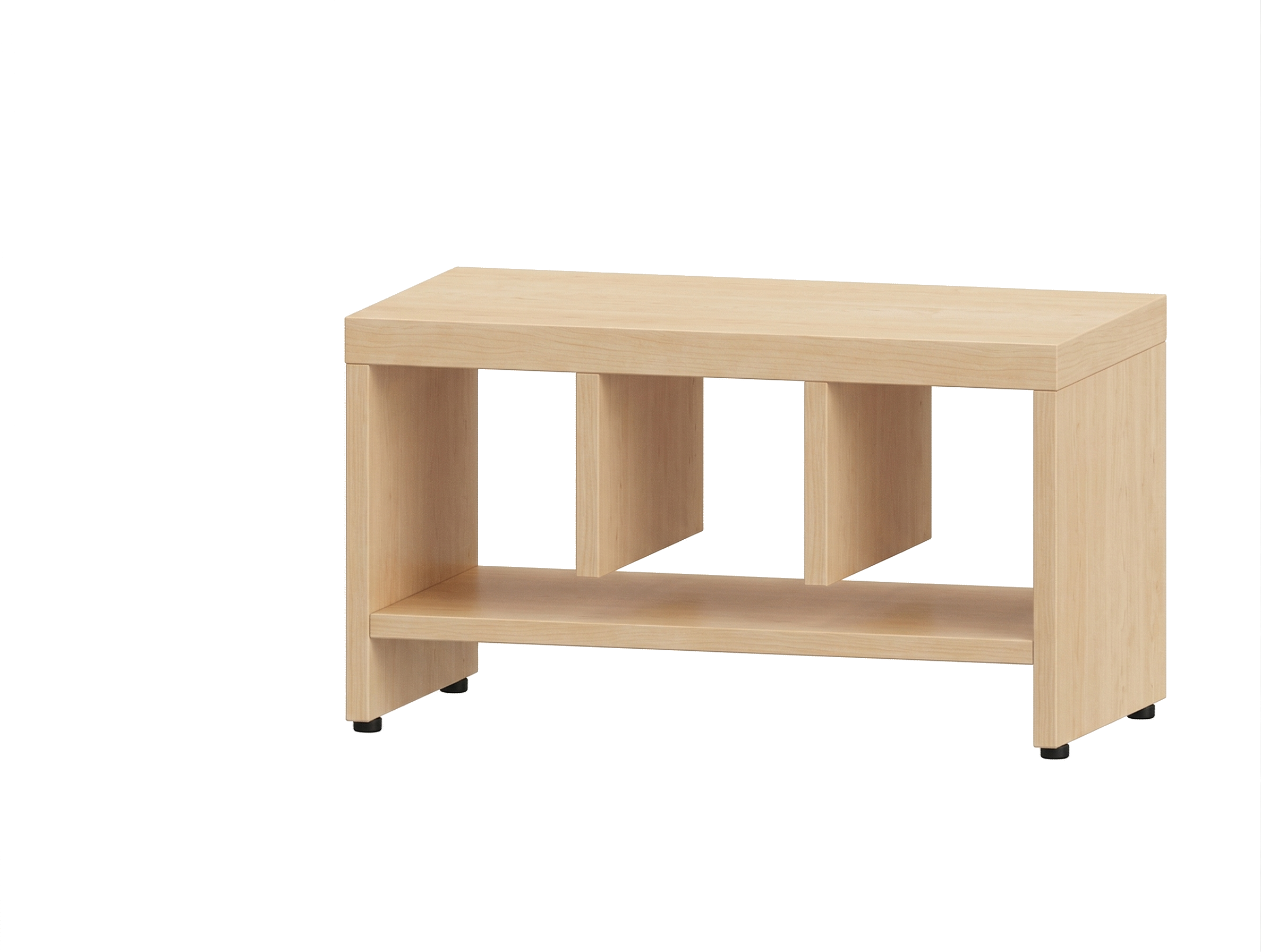 Garderobenbank | 3 Fächer - Basic | 62 x 35 x 33 cm