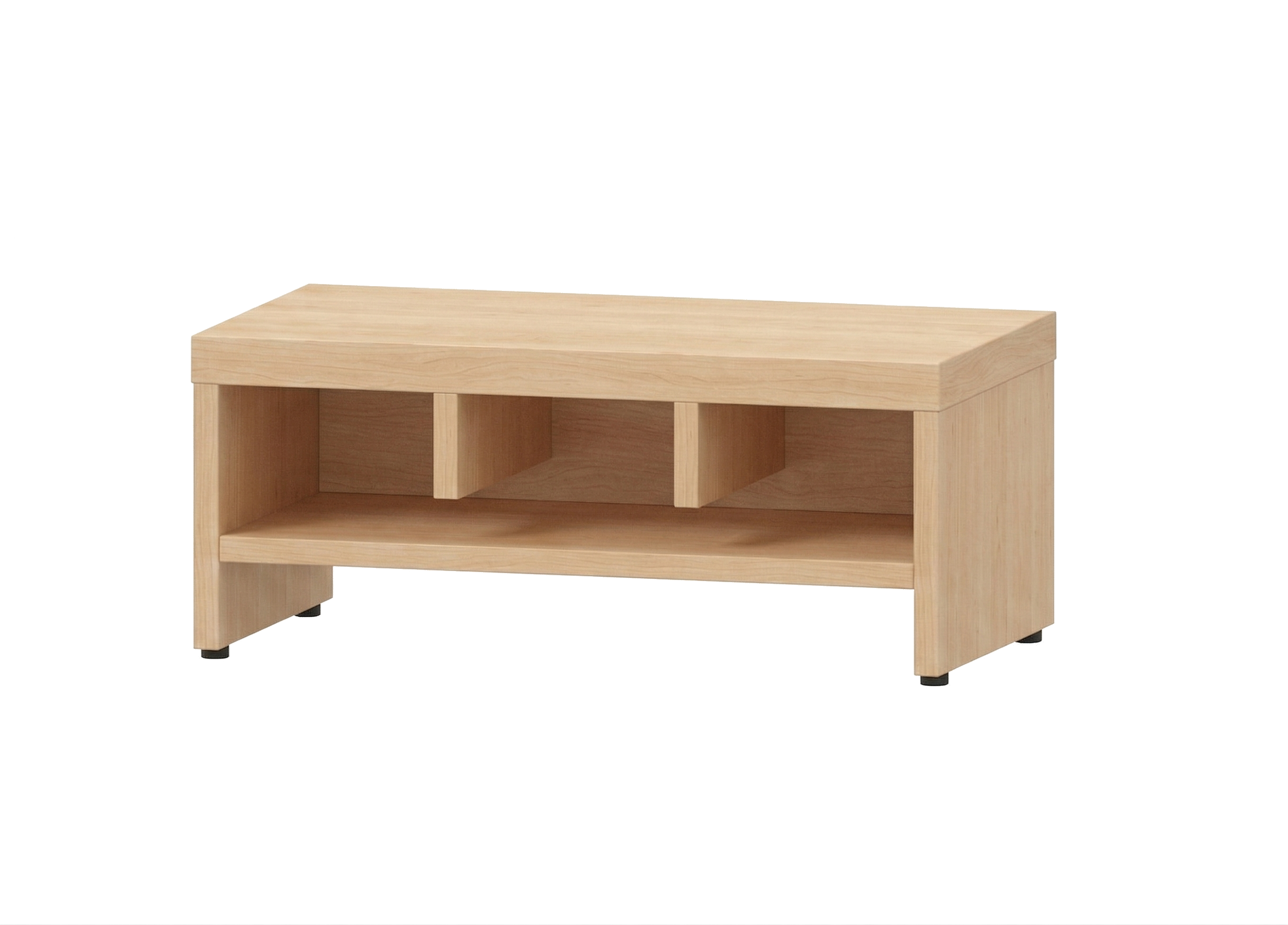 Garderobenbank | 3 Fächer -  Basic | 62 x 26 x 33 cm