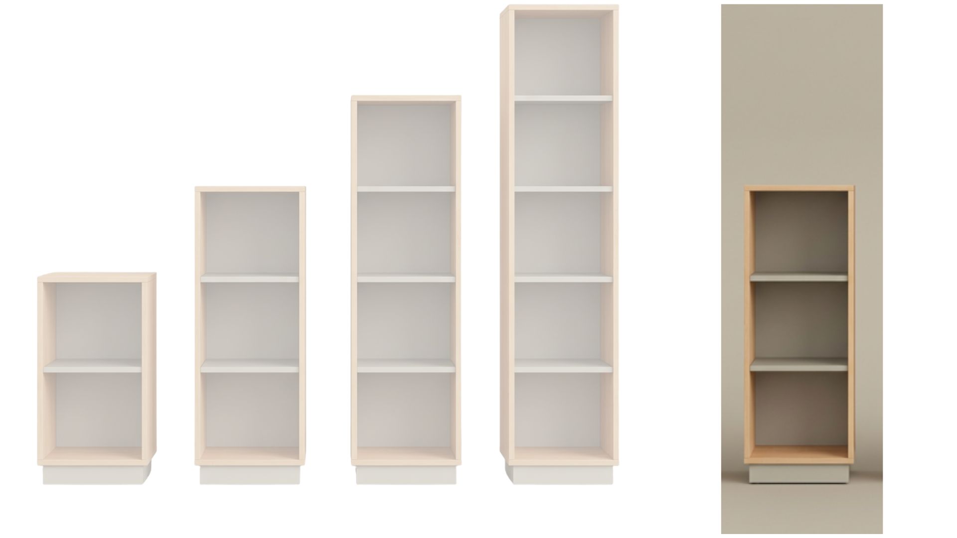 Regal | mit 2 Fachböden | 40 × 121 × 40 cm