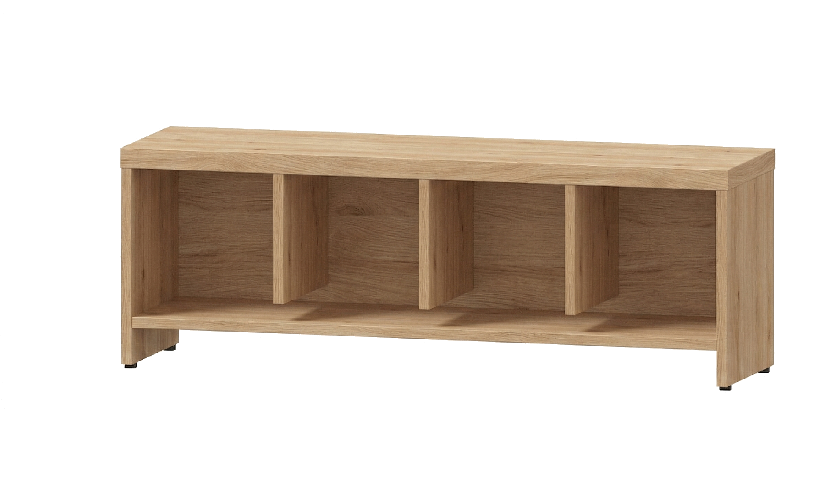 Garderobenbank | 4 Fächer -  Basic | 122 x 43 x 33 cm