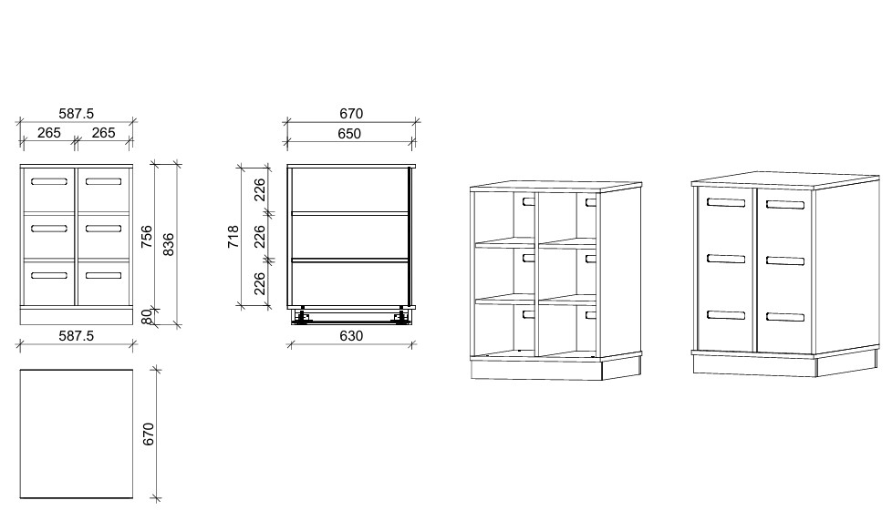 Bettwäsche-Regal | 6 Fächer  | 59 x 84 x 67 cm