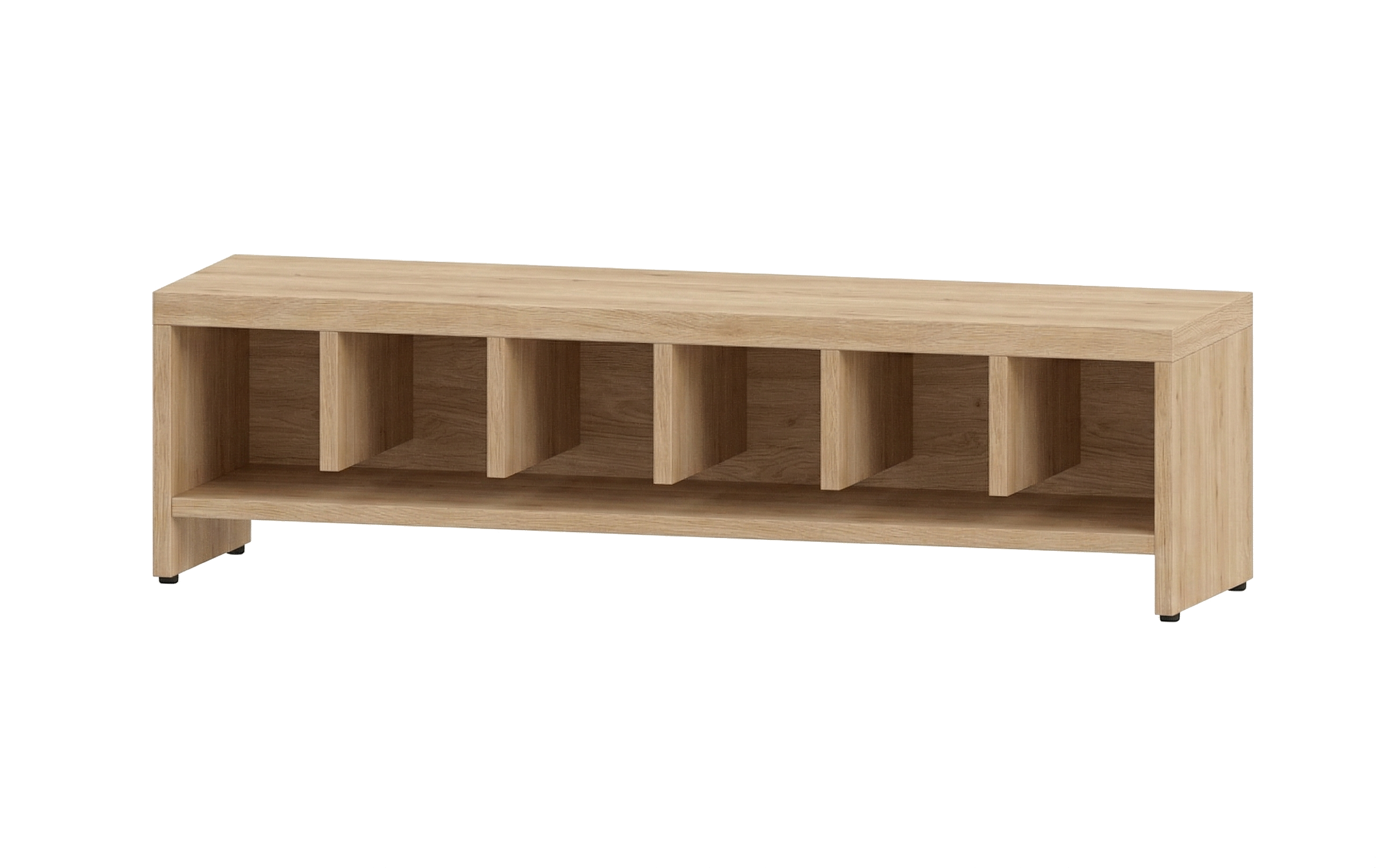 Garderobenbank | 6 Fächer -  Basic | 122 x 35 x 33 cm