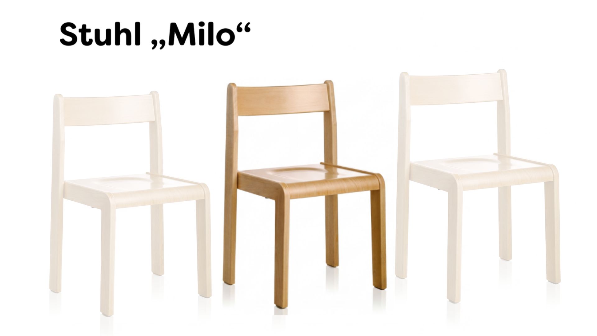 Stuhl | Milo 31 - Vollholz Buche | 32 x 31 x 28 cm