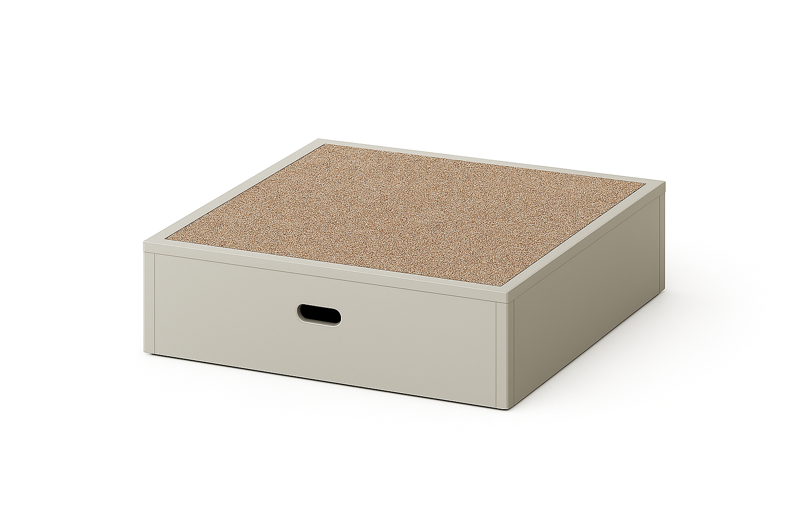 Podestmodul | quadratisch 6060 -  niedrig | 60 x 13 x 60 cm