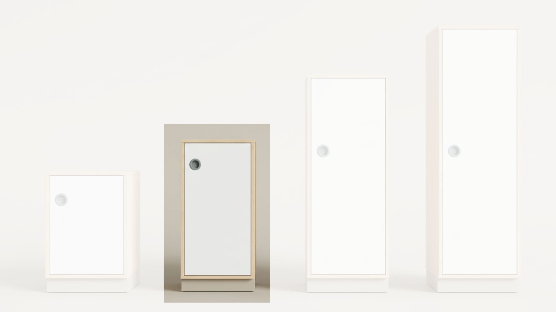 Schrank | mit Tür rechts - Basic | 40 x 121 x 40 cm