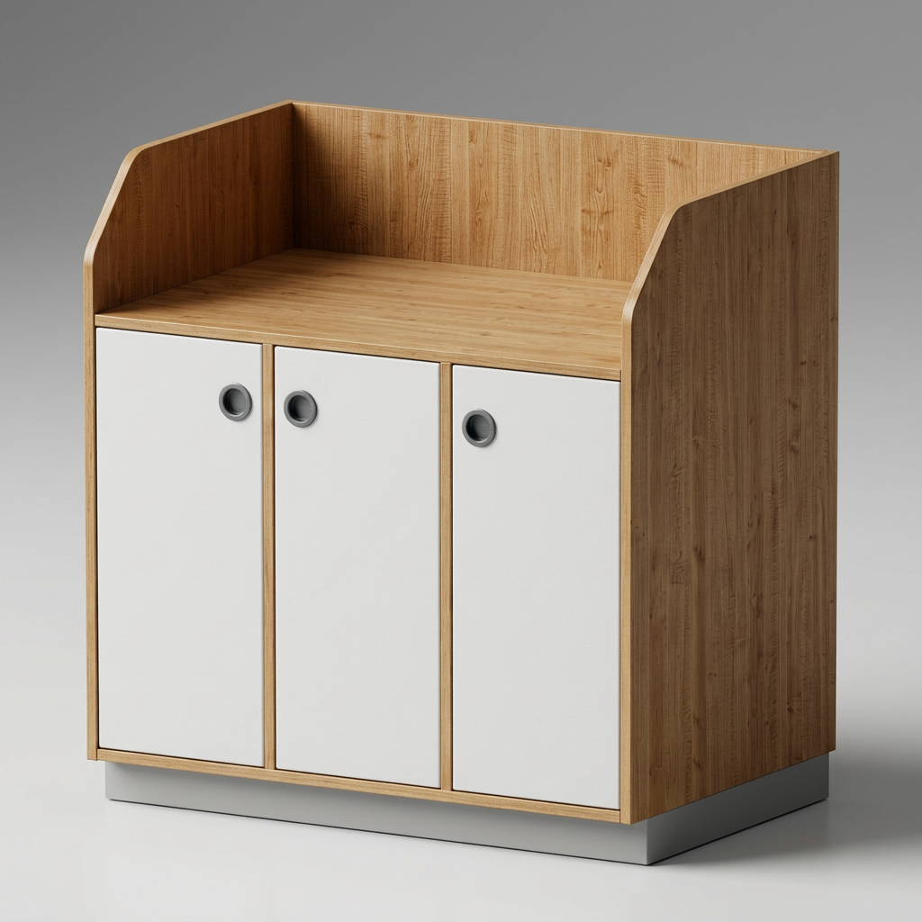 Wickelkommode | 3-türig geschlossen – Basic | 104 × 107 x 70 cm